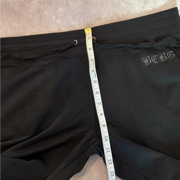 BCBG Maxazria:XL Black Hoodie and Pants Set with Red Accents 95% Cotton Pockets - Picture 13 of 16